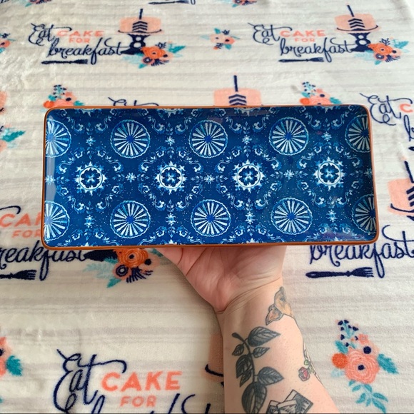 Other - 💙 BOHO Blue Mythical Ceramic Platter 💙